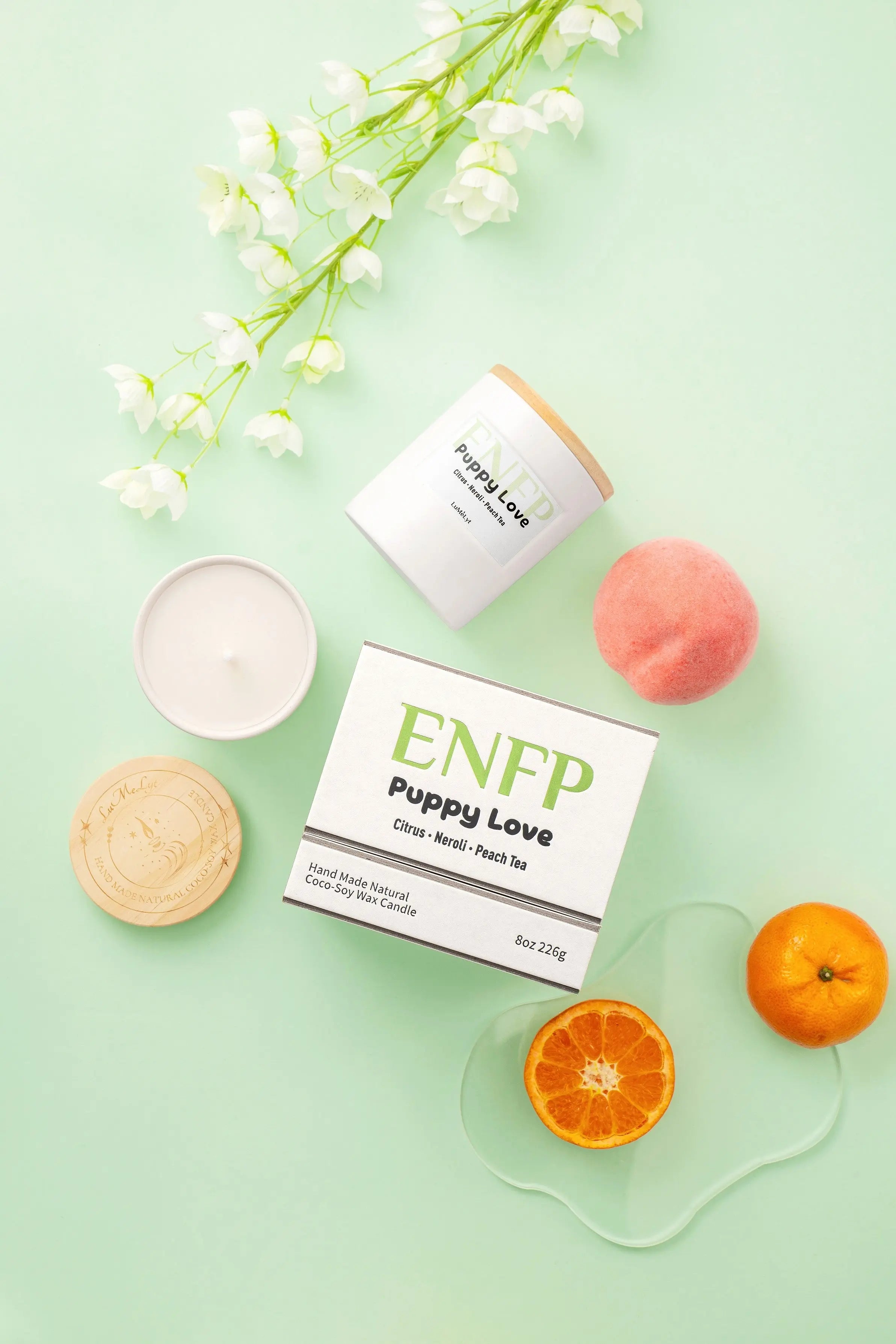 ENFP scented candle – coconut soy wax, MBTI personality gift