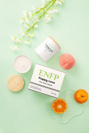 ENFP scented candle – coconut soy wax, MBTI personality gift