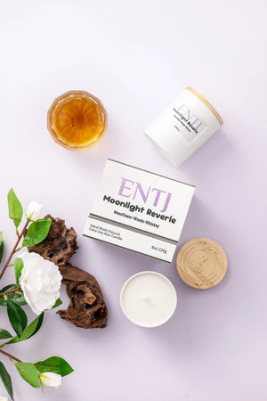 ENTJ scented candle – coconut soy wax, MBTI personality gift