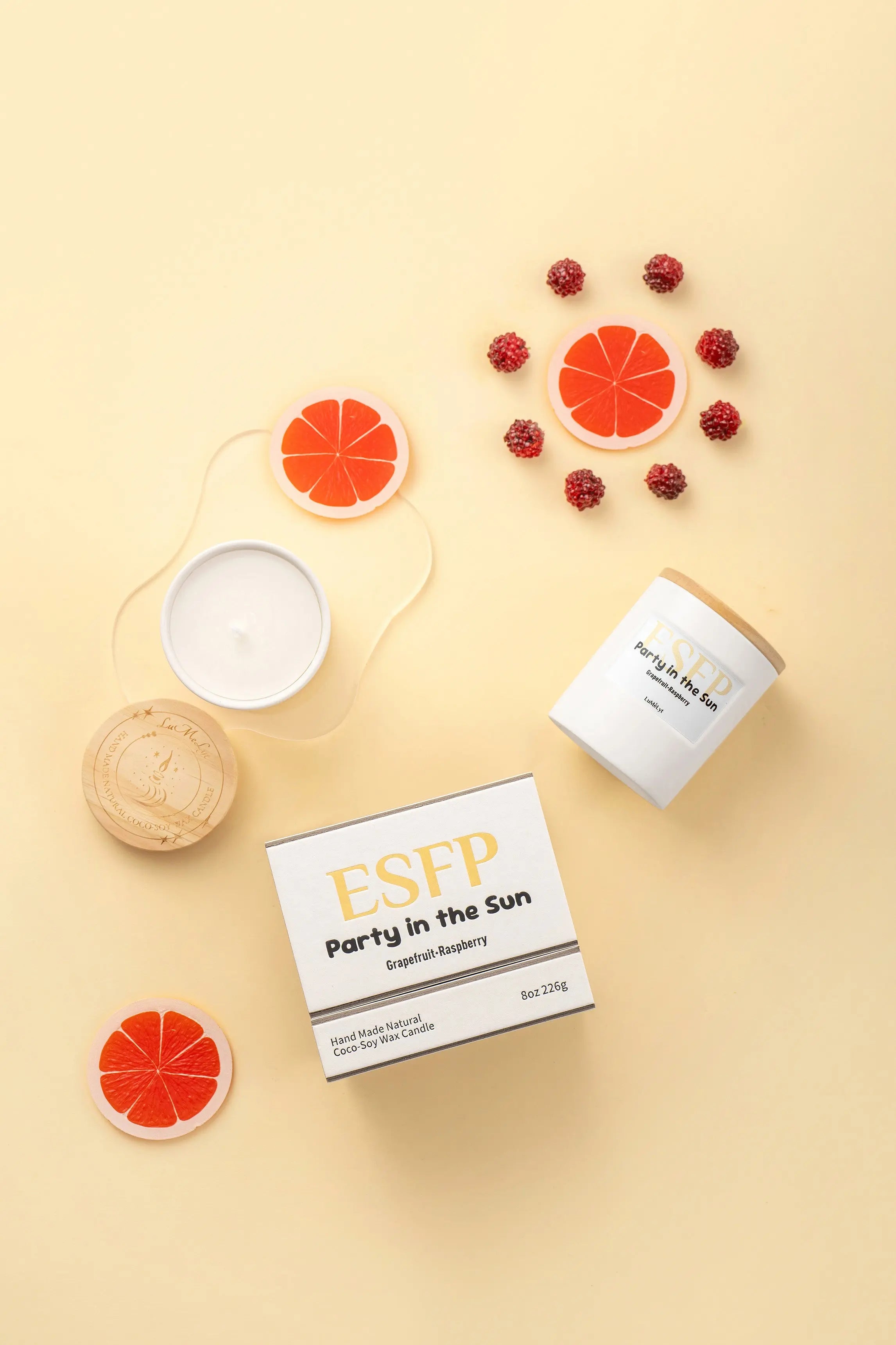 ESFP scented candle – coconut soy wax, MBTI personality gift