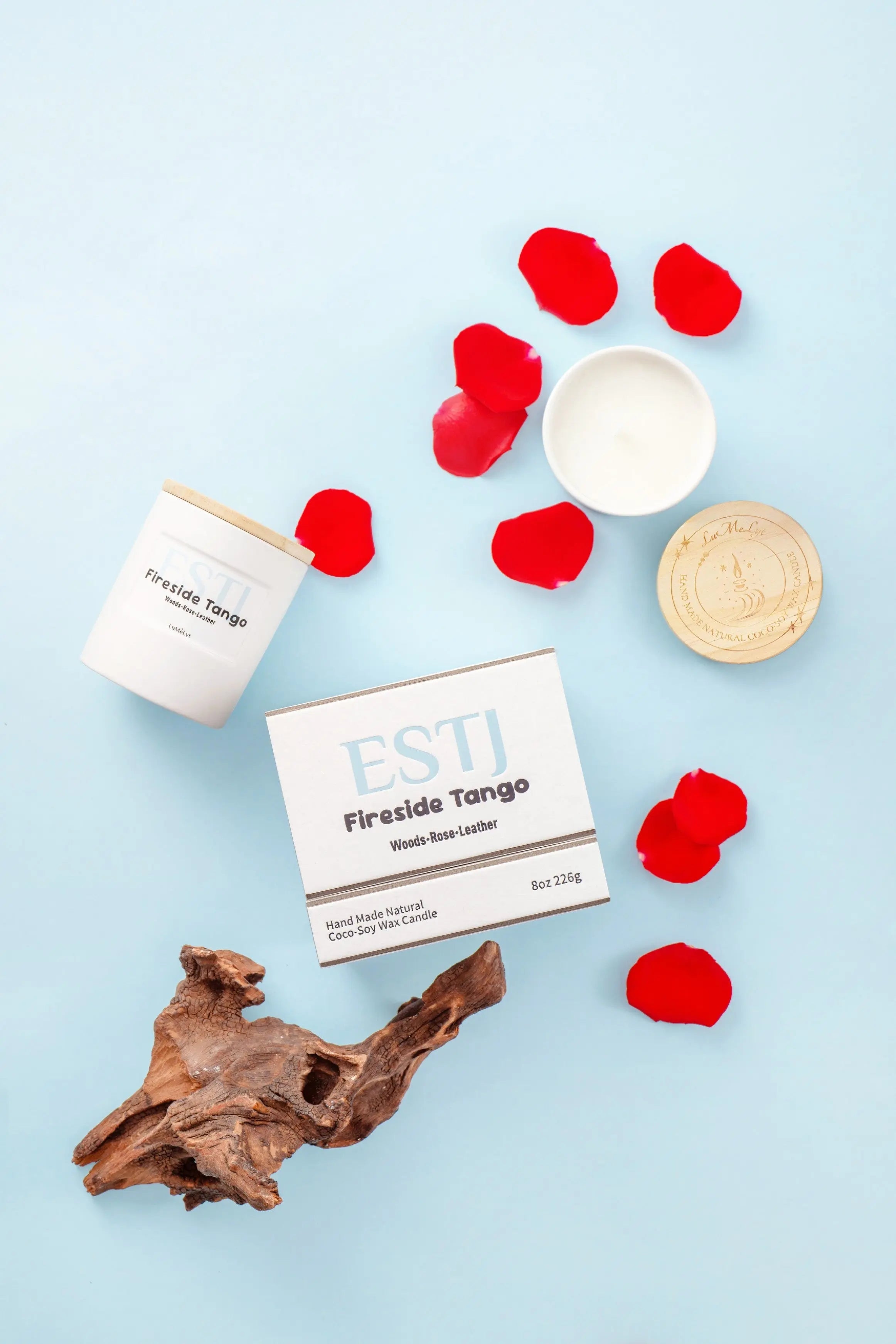 ESTJ scented candle – coconut soy wax, MBTI personality gift